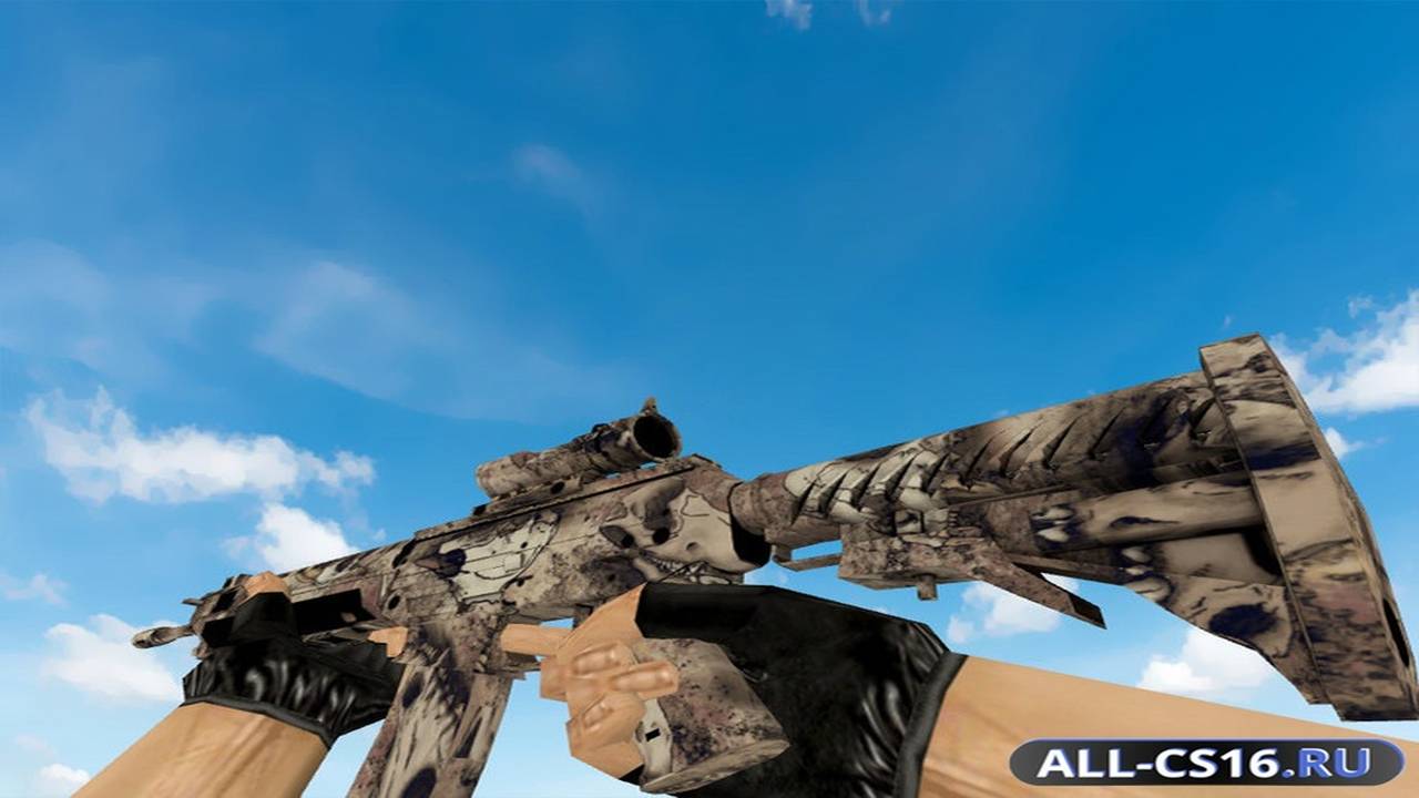 Модель оружия для CS 1.6 - SG-552 SG 553 | Белизна (Bleached)