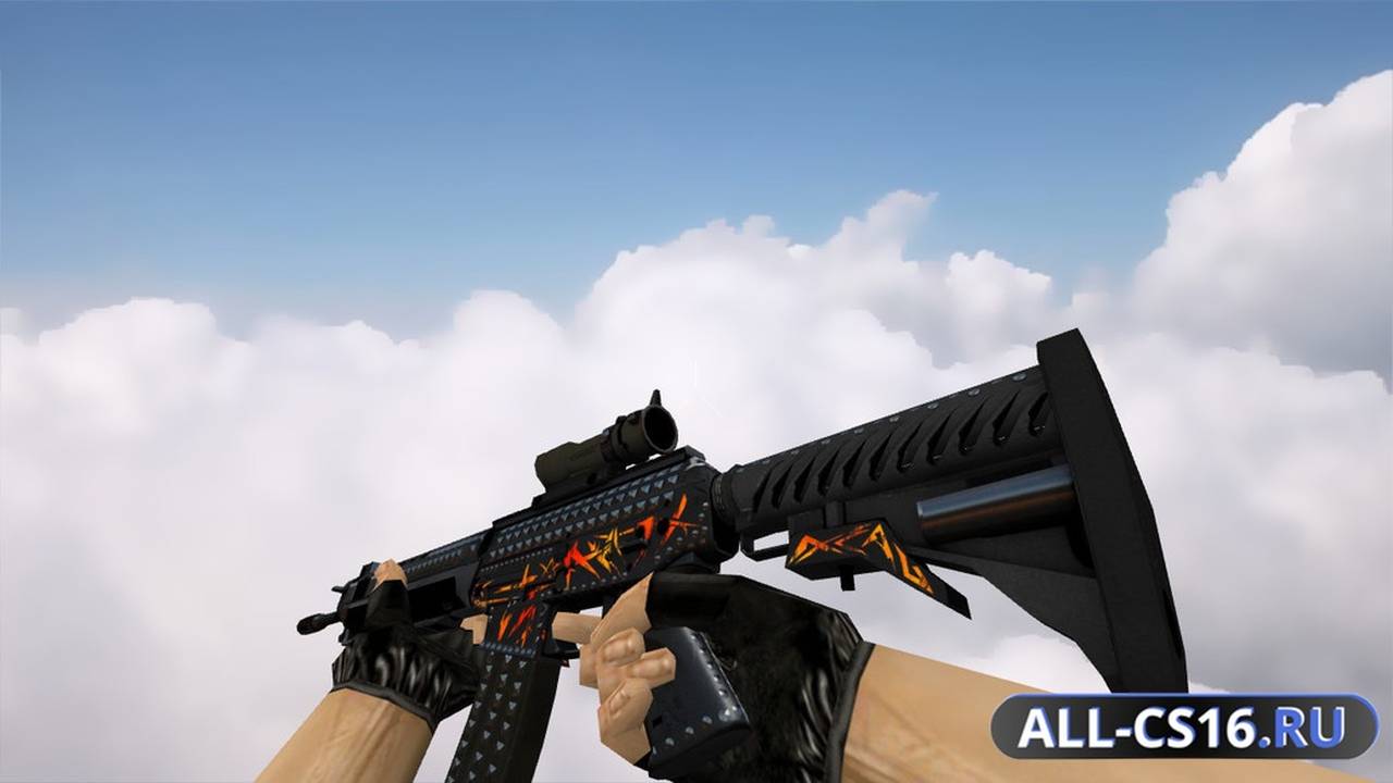 Модель оружия для CS 1.6 - SG-552 SG 553 | Тяжёлый метал (Heavy Metal)
