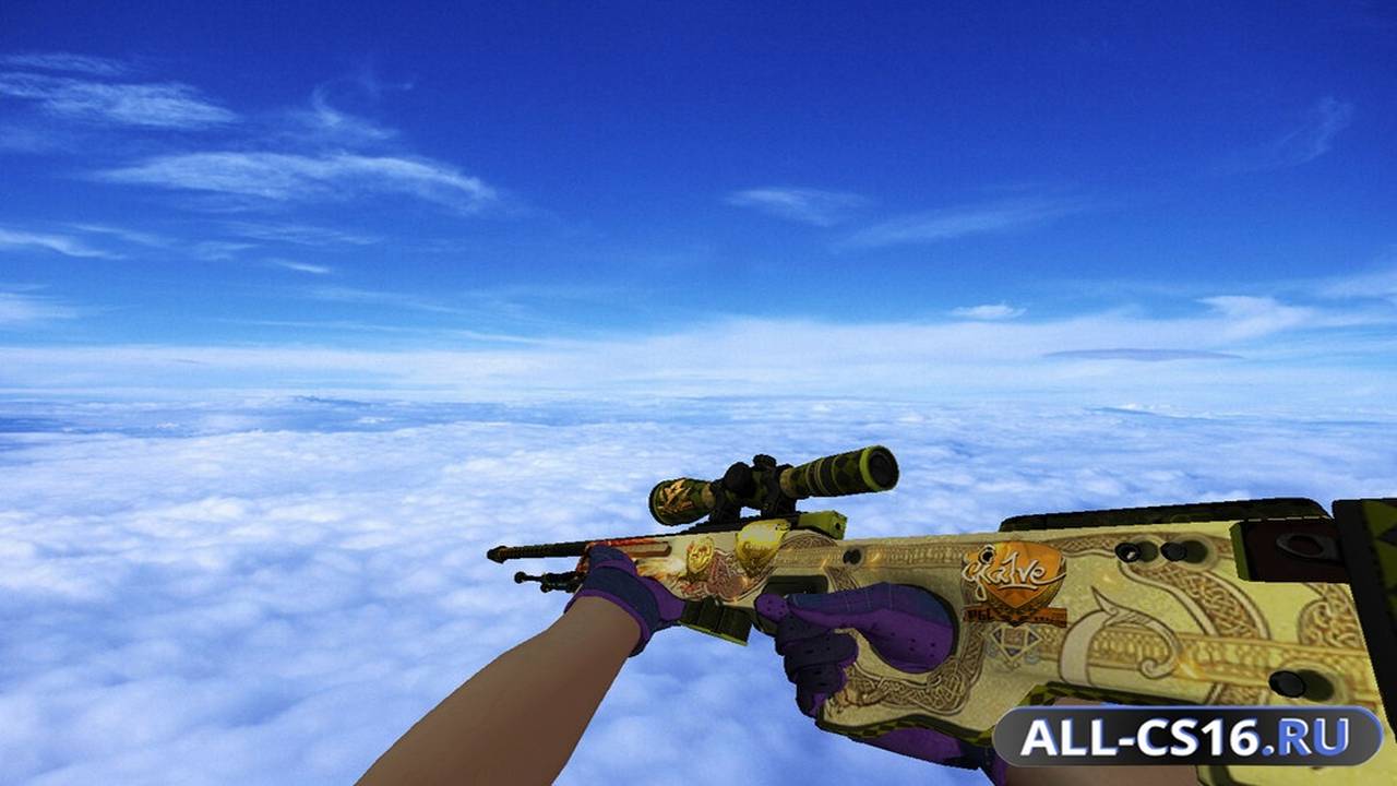 Модель оружия для CS 1.6 - AWP Сувенирный AWP | История о драконе