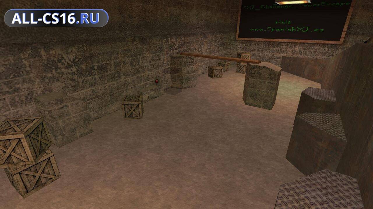Карта «sxj_challenge_sewerescape» для CS 1.6 для CS 1.6