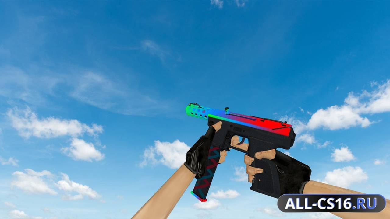 Модель оружия для CS 1.6 - MAC-10 TEC-9 | Радужный