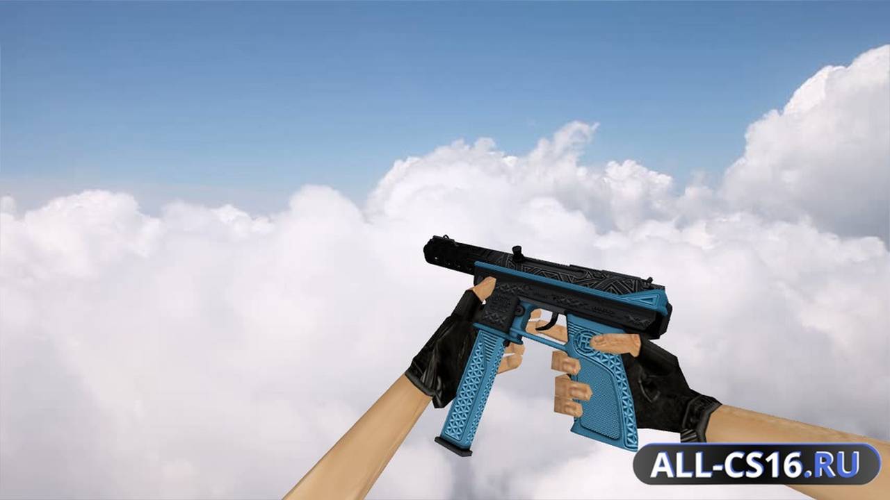 Модель оружия для CS 1.6 - TMP TEC-9 Tread Blue