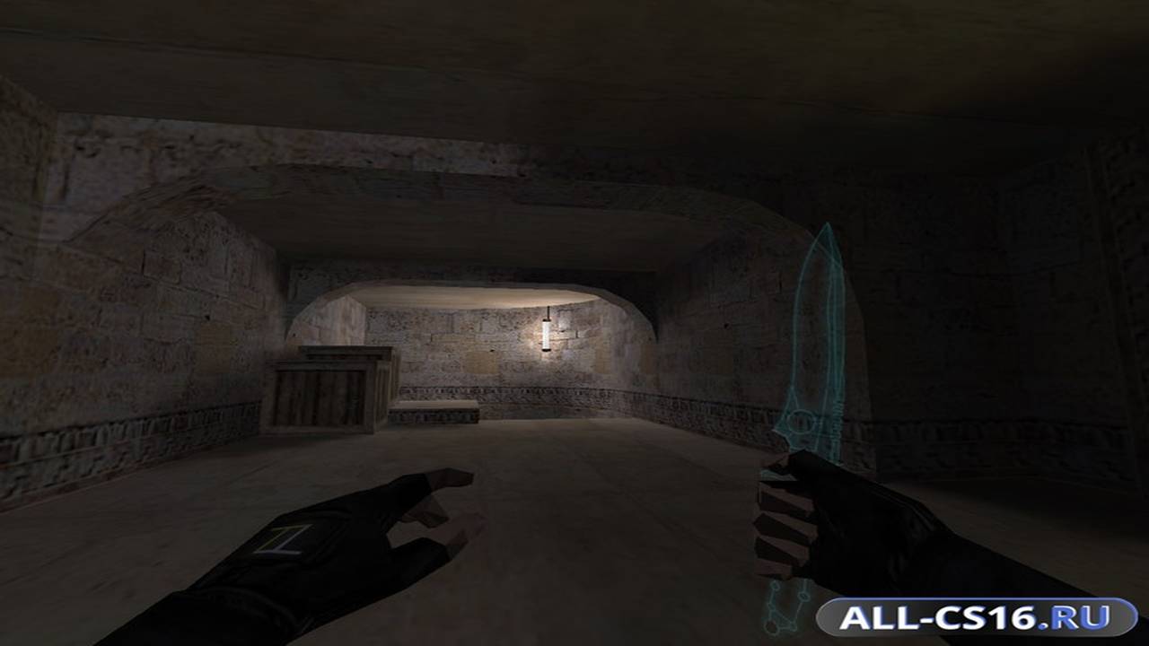 Модель оружия для CS 1.6 - Прозрачный нож ТРОН