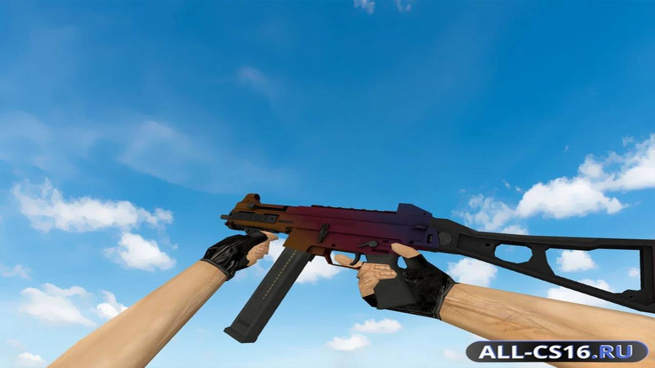 Модель оружия для CS 1.6 - UMP-45 UMP-45 | Градиент (Fade)