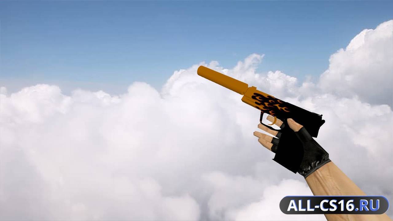 Модель оружия для CS 1.6 - USP USP | Пламя