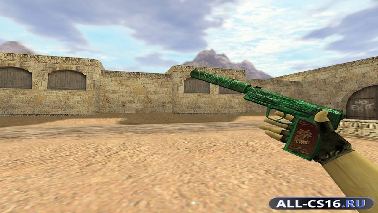 Модель оружия для CS 1.6 - USP USP Зеленый дракон