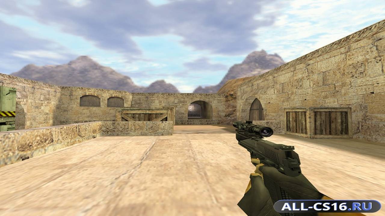 Модель оружия для CS 1.6 - SG-552 USP с оптикой