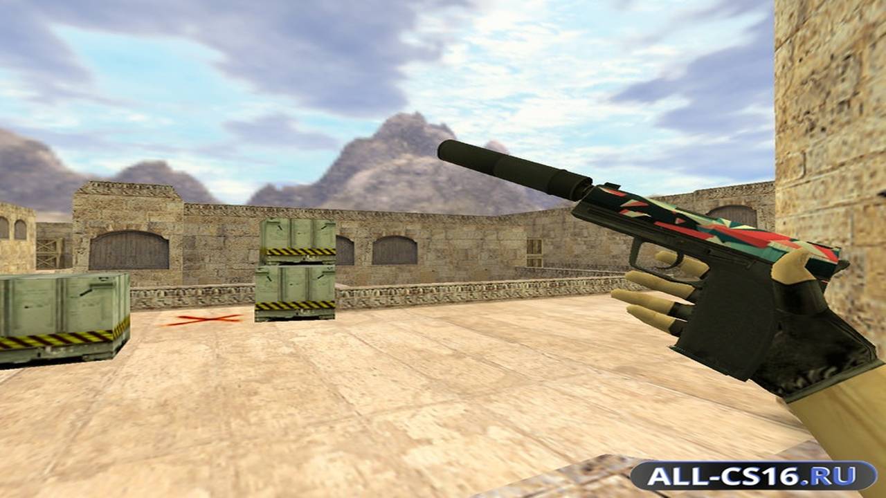 Модель оружия для CS 1.6 - USP USP Буйство красок