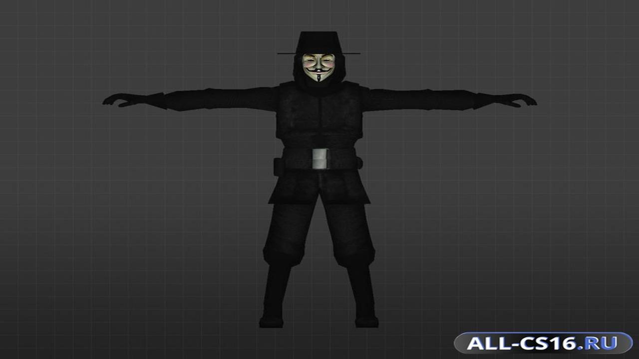 Модель игрока для CS 1.6 - V значит Вендетта