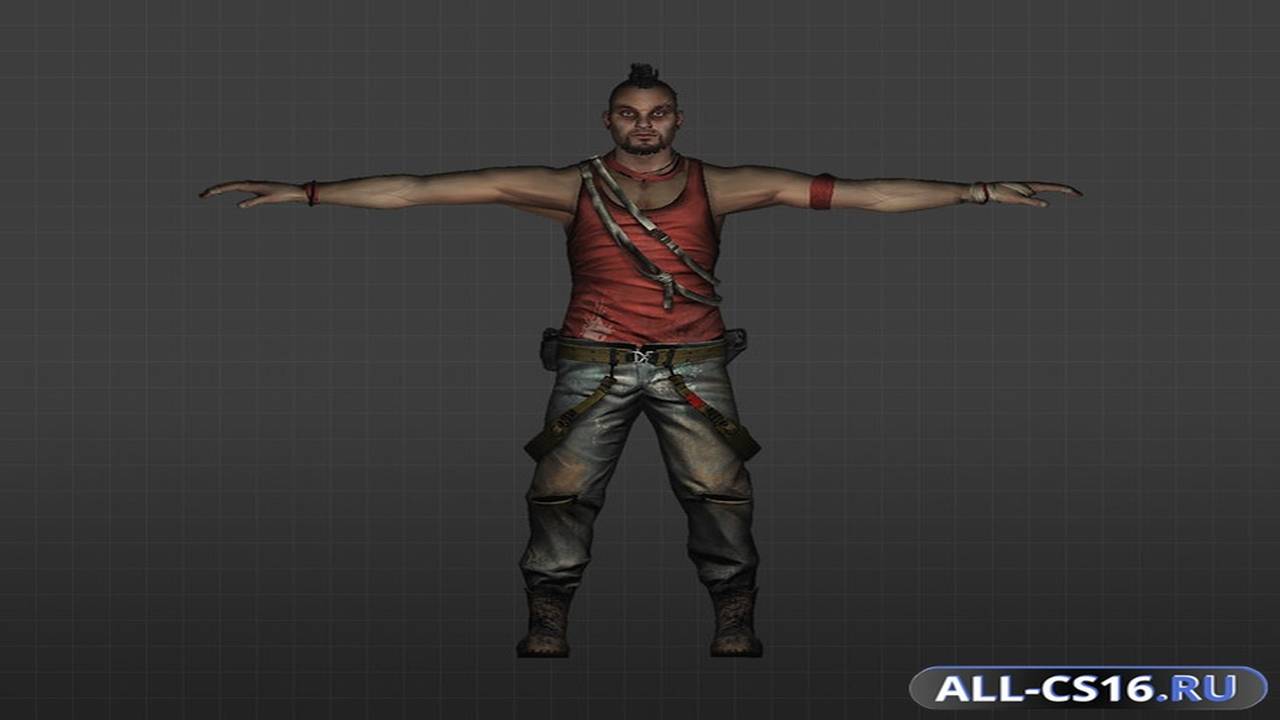 Модель игрока для CS 1.6 - Ваас Монтенегро