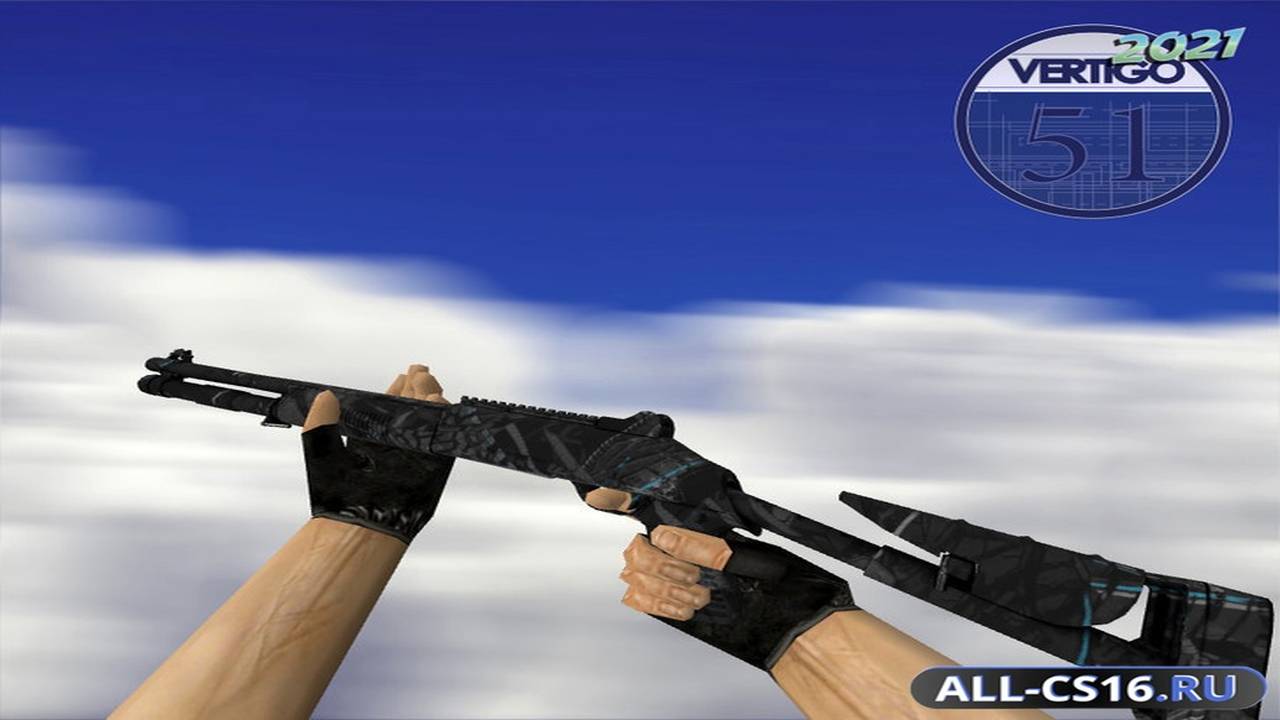 Модель оружия для CS 1.6 - XM1014 XM1014 | Синие покрышки (Blue Tire)