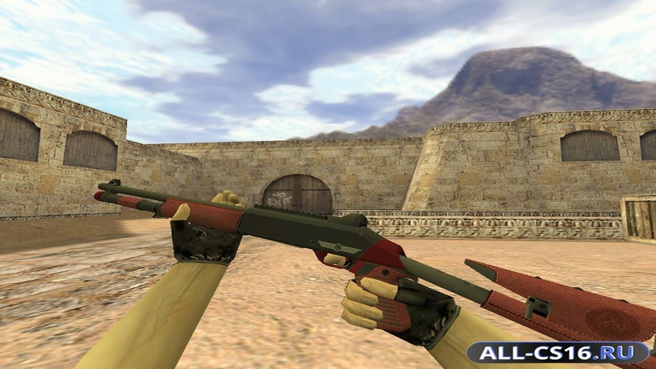 Модель оружия для CS 1.6 - XM1014 XM1014 Красная кожа