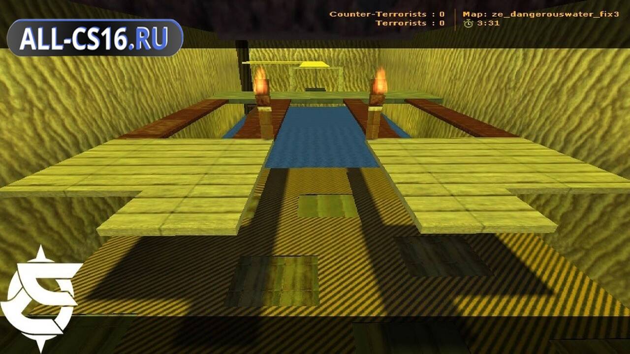 Карта «Ze_dangerouswater_fix5» для CS 1.6 для CS 1.6