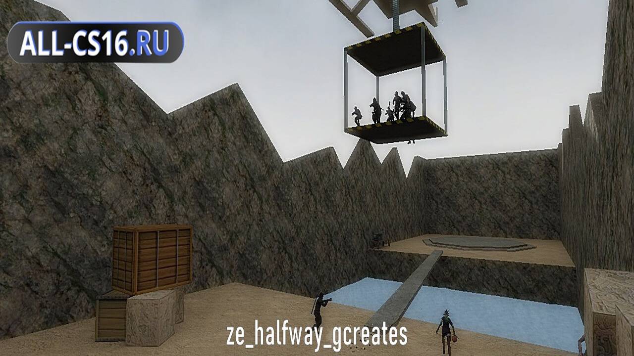 Карта «ze_halfway_gcreates» для CS 1.6 для CS 1.6