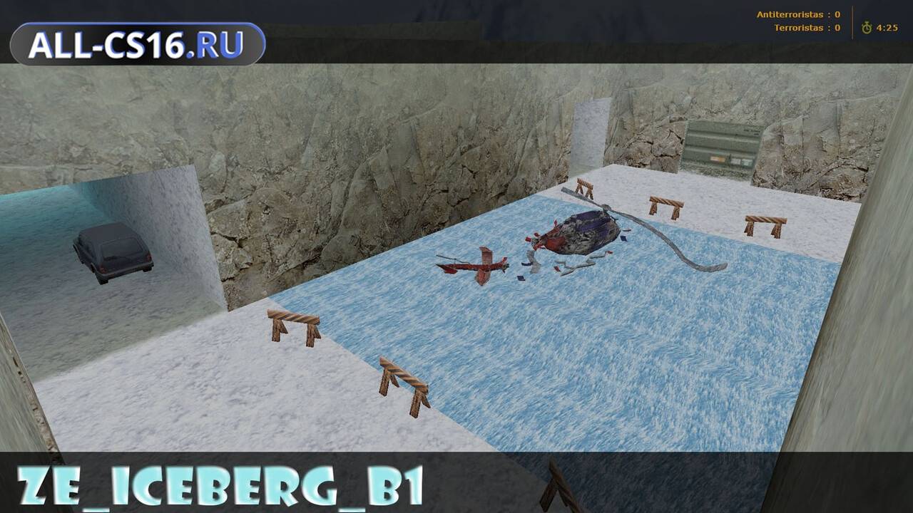 Карта «ze_iceberg_b1» для CS 1.6 для CS 1.6