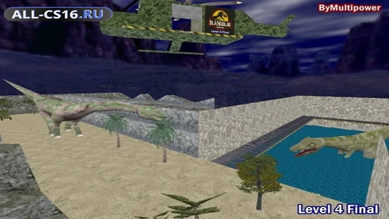 Карта «ze_isla_nublar_level4_final» для CS 1.6 для CS 1.6
