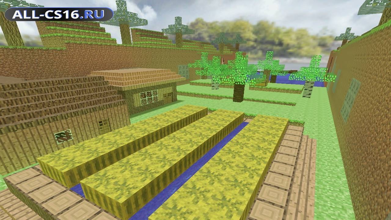 Карта «ze_minecraftworld2_dg» для CS 1.6 для CS 1.6