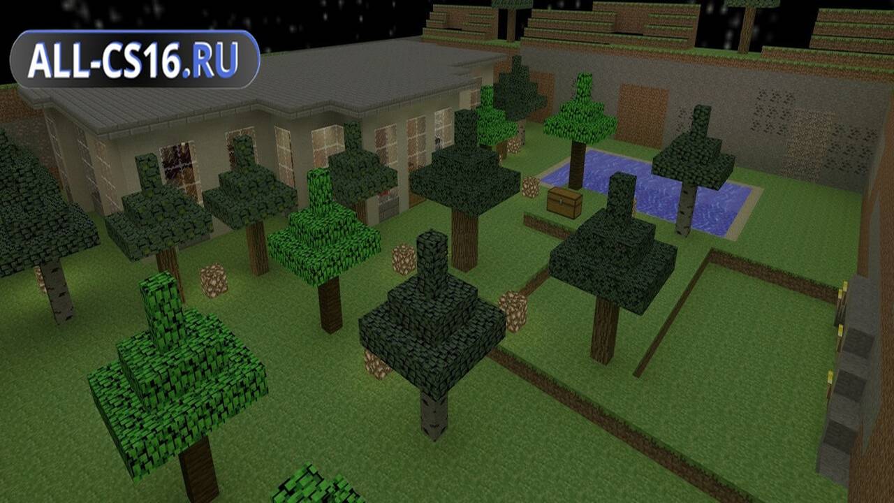 Карта «ze_minecraftworld_dg» для CS 1.6 для CS 1.6