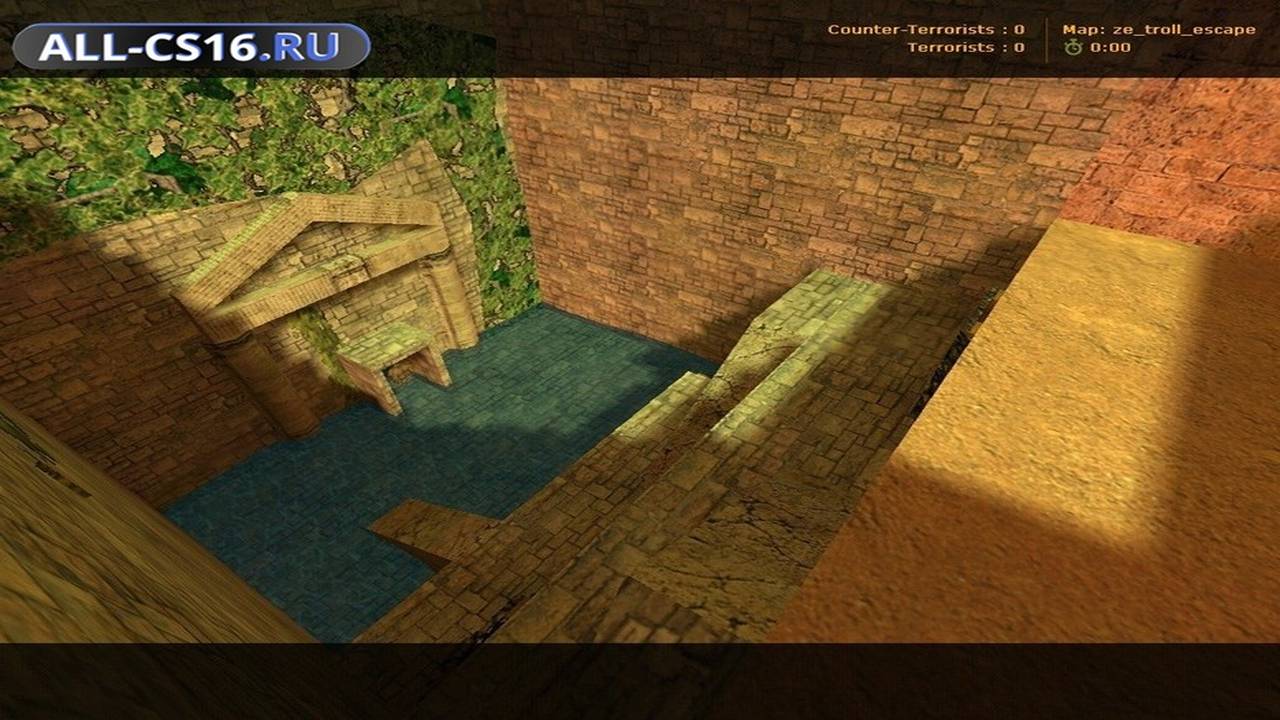 Карта «ze_troll_escape» для CS 1.6 для CS 1.6