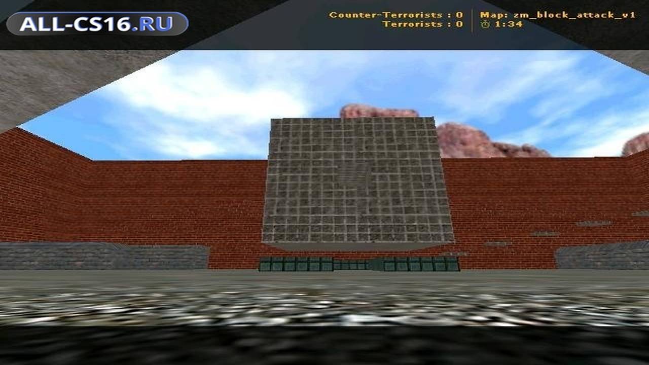 Карта «zm_block_attack_v1» для CS 1.6 для CS 1.6