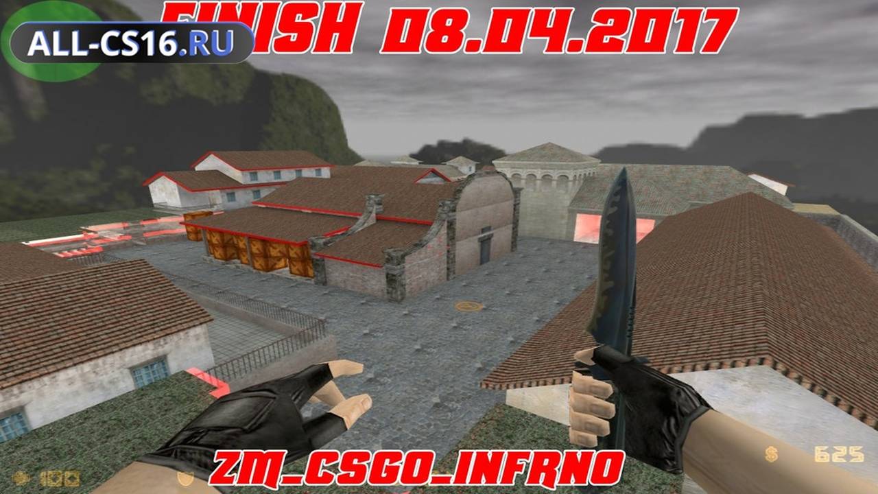 Карта «zm_csgo_inferno» для CS 1.6 для CS 1.6