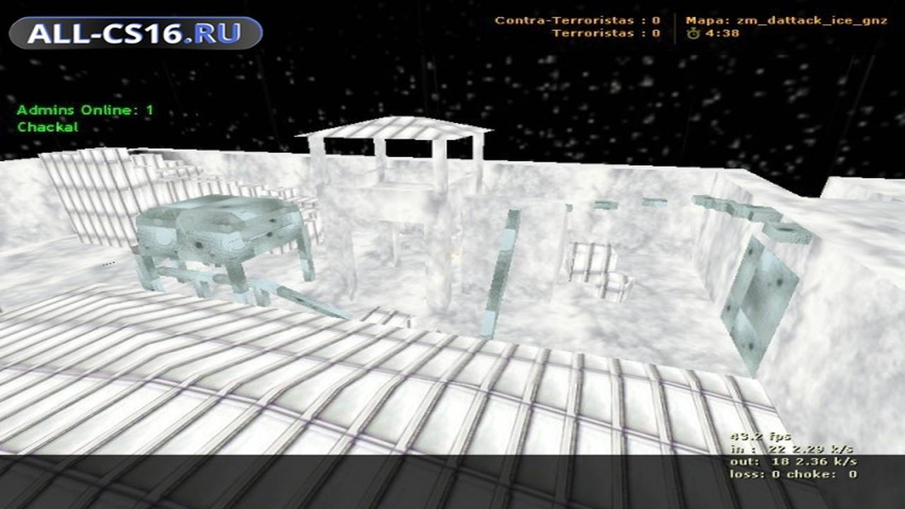 Карта «zm_dattack_ice» для CS 1.6 для CS 1.6