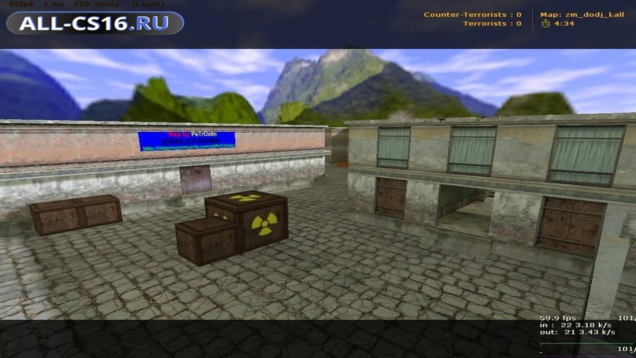 Карта «zm_dodj_kall» для CS 1.6 для CS 1.6