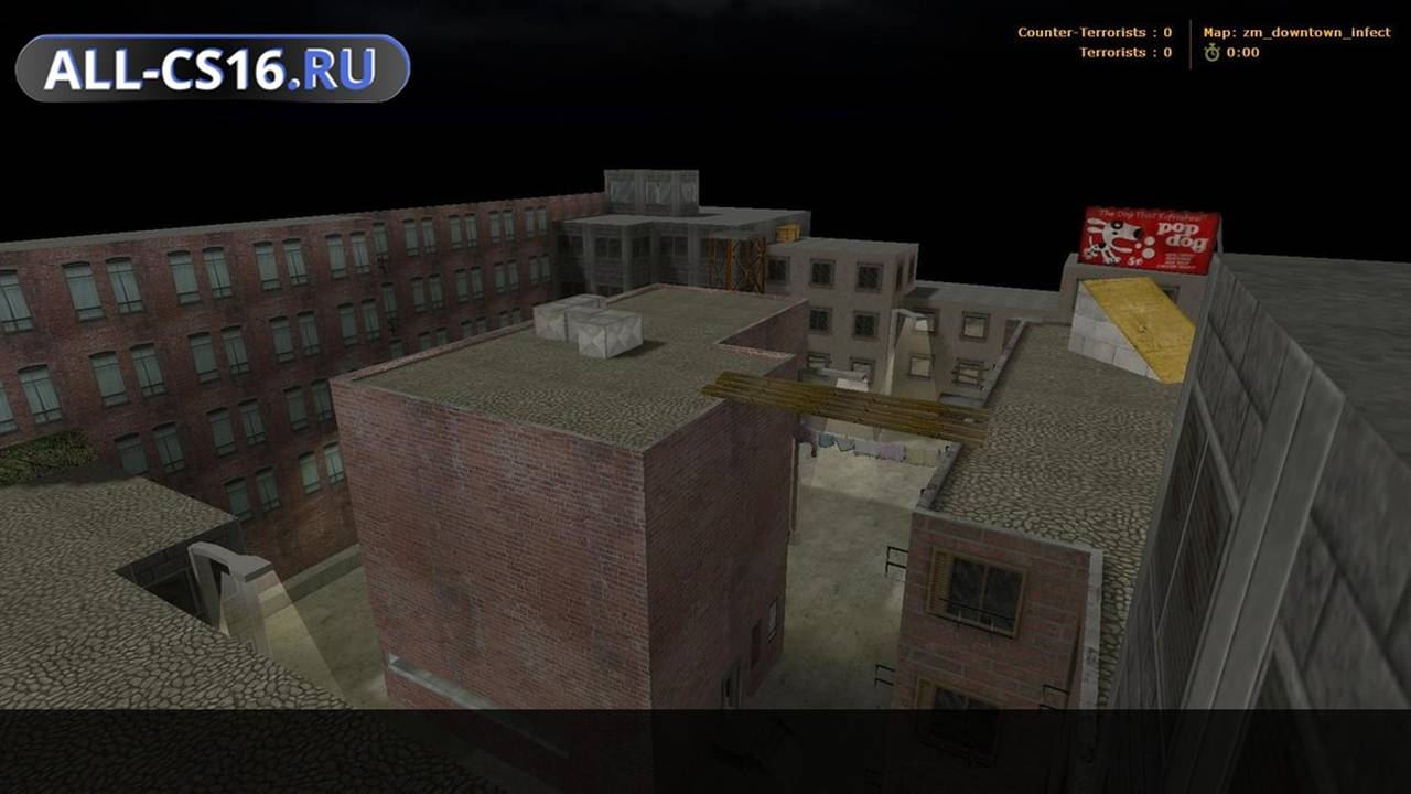 Карта «ZM_Downtown_Infect» для CS 1.6 для CS 1.6