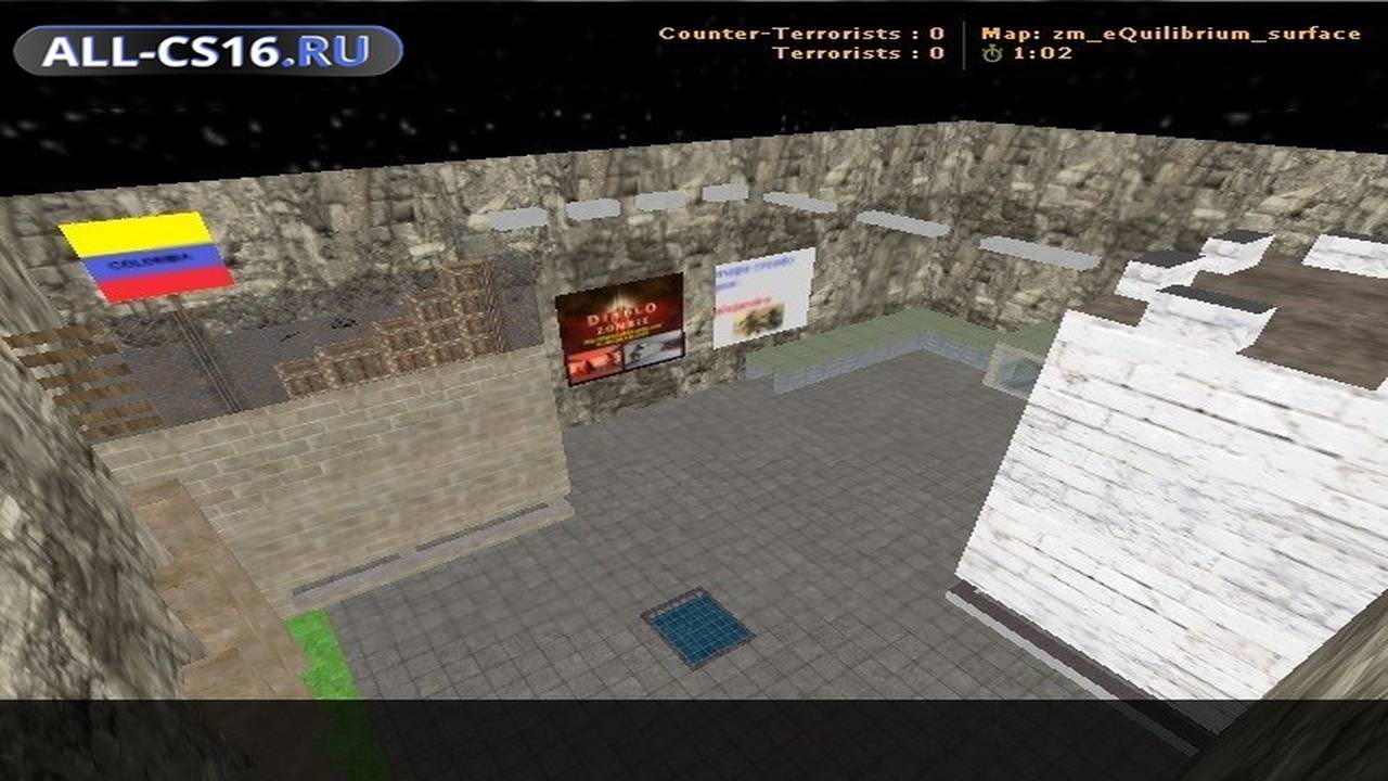 Карта «zm_game_hard» для CS 1.6 для CS 1.6