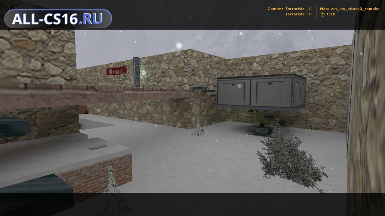 Карта «zm_ice_attack3_reborn» для CS 1.6 для CS 1.6