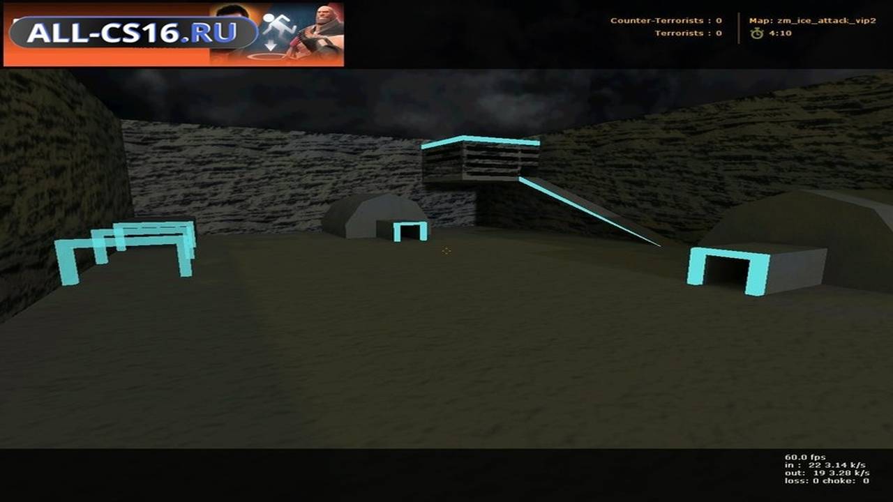 Карта «Zm_Ice_Attack_Vip» для CS 1.6 для CS 1.6