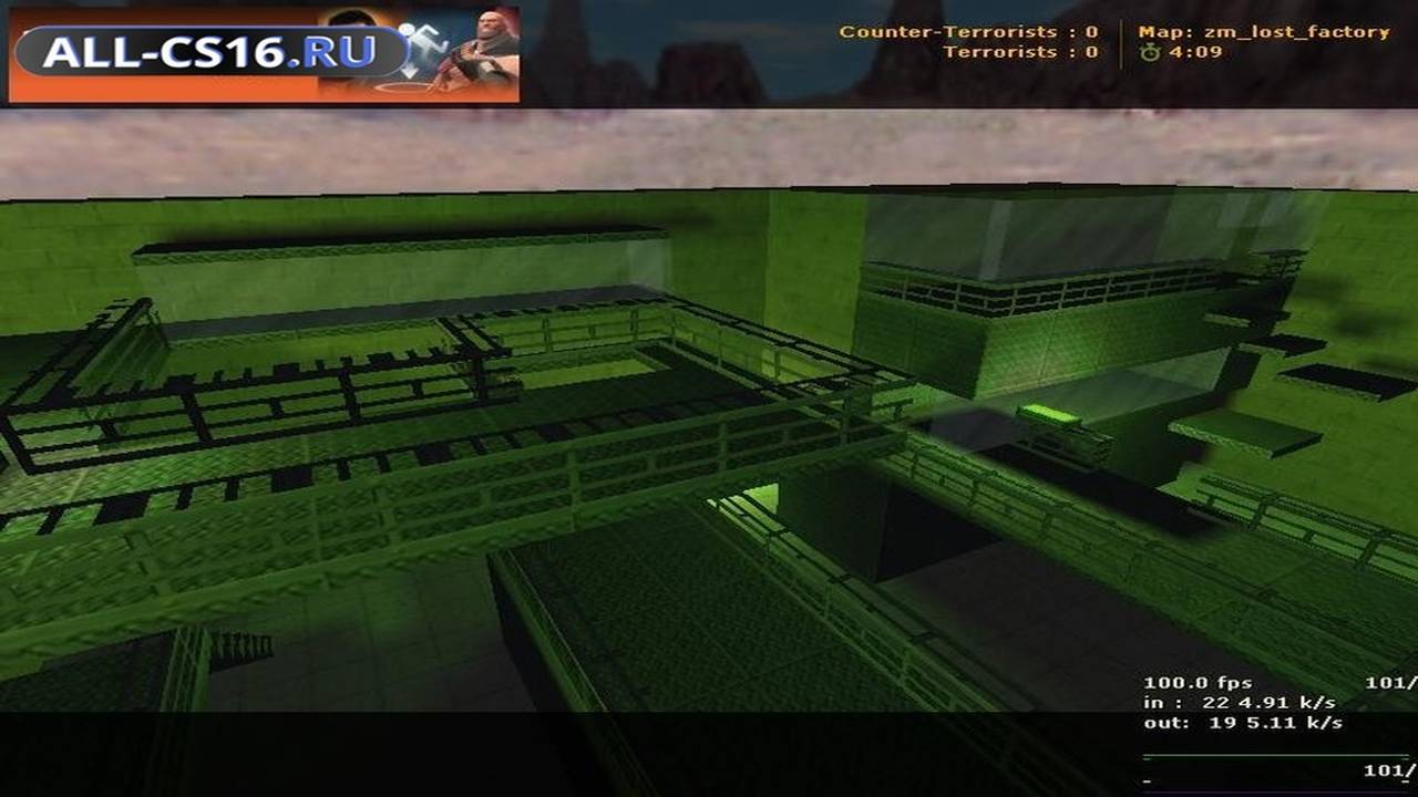 Карта «zm_lost_factory» для CS 1.6 для CS 1.6