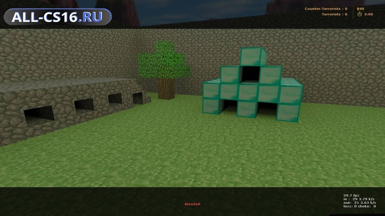 Карта «zm_minecraft_sdl» для CS 1.6 для CS 1.6
