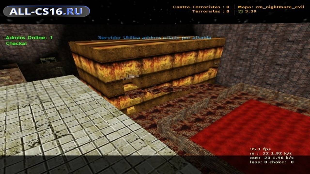 Карта «zm_nightmare_evil» для CS 1.6 для CS 1.6