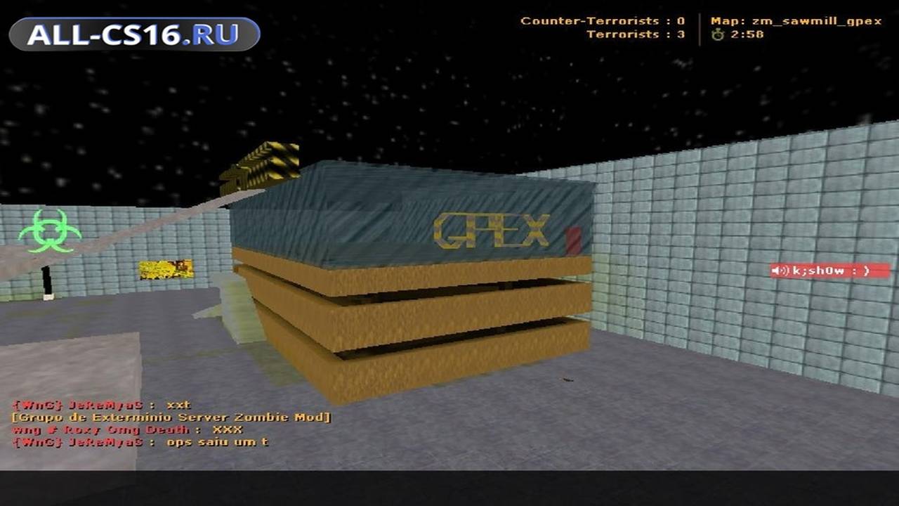 Карта «zm_sawmill_gpex» для CS 1.6 для CS 1.6
