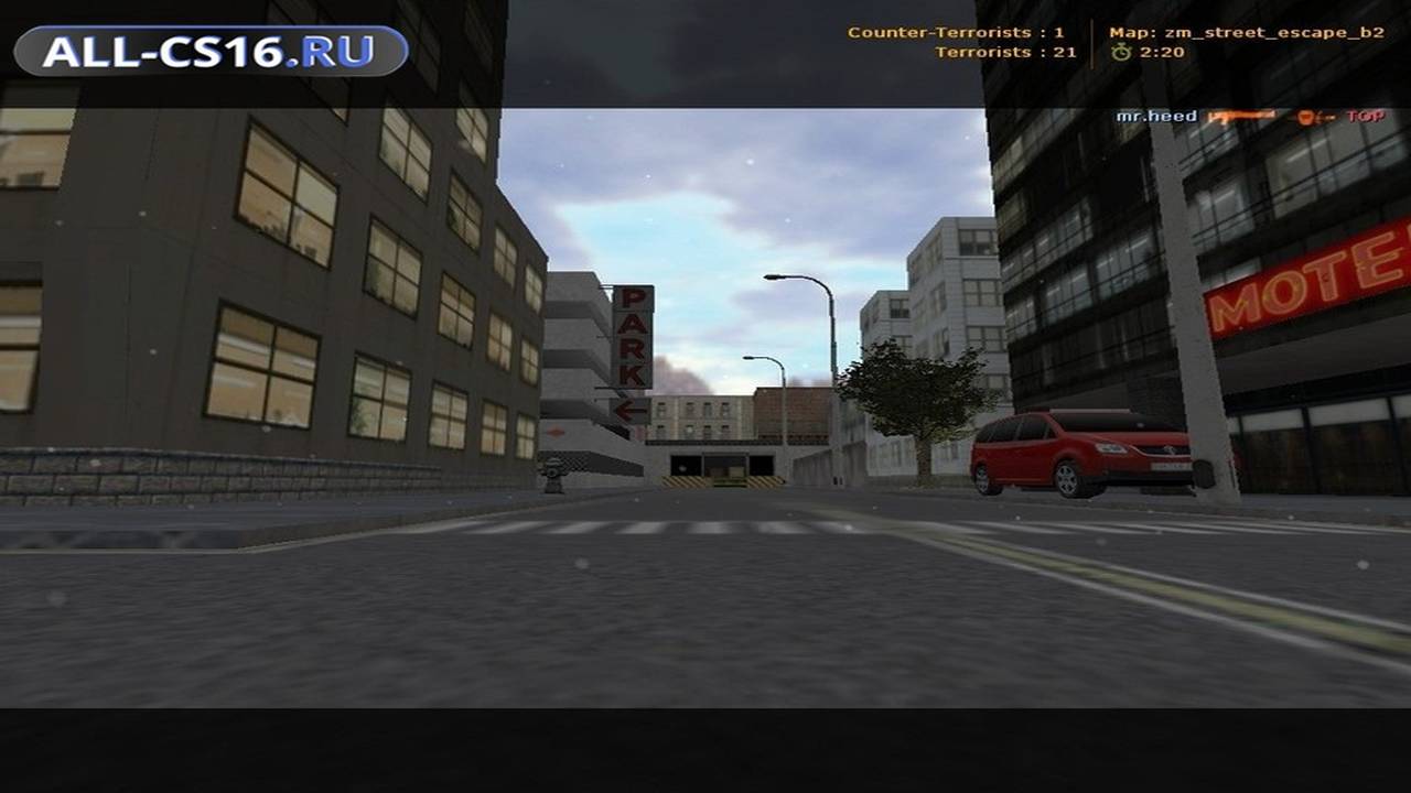 Карта «zm_street_escape_b2» для CS 1.6 для CS 1.6