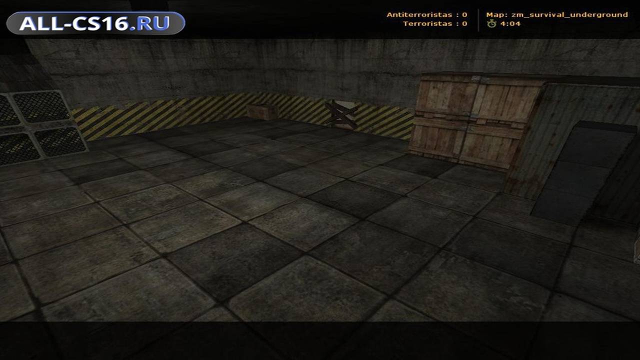 Карта «zm_survival_underground» для CS 1.6 для CS 1.6