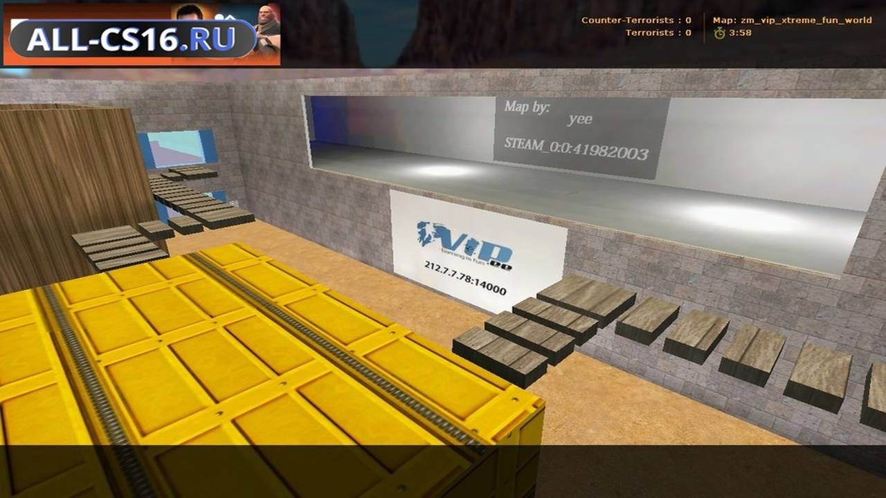 Карта «zm_vip_xtreme_fun_world» для CS 1.6 для CS 1.6