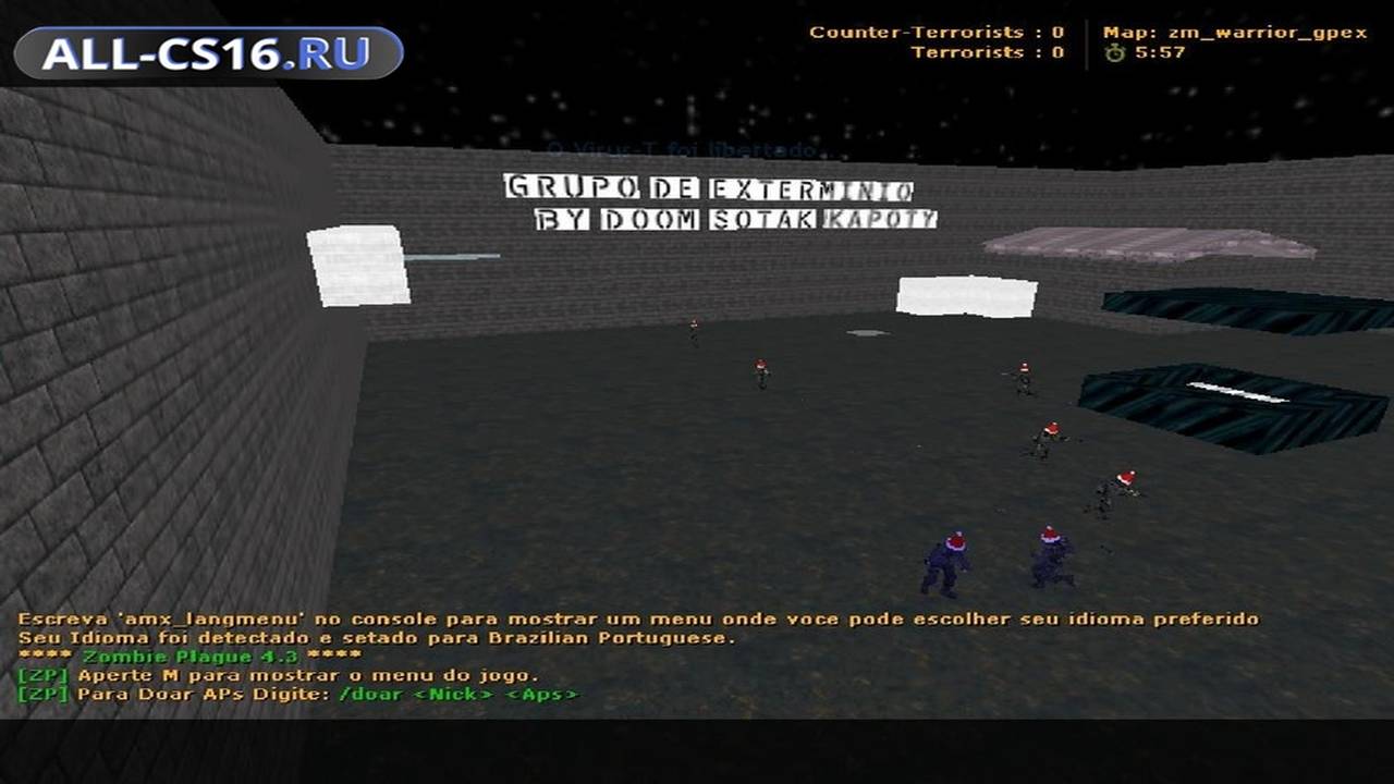 Карта «zm_warrior_gpex» для CS 1.6 для CS 1.6