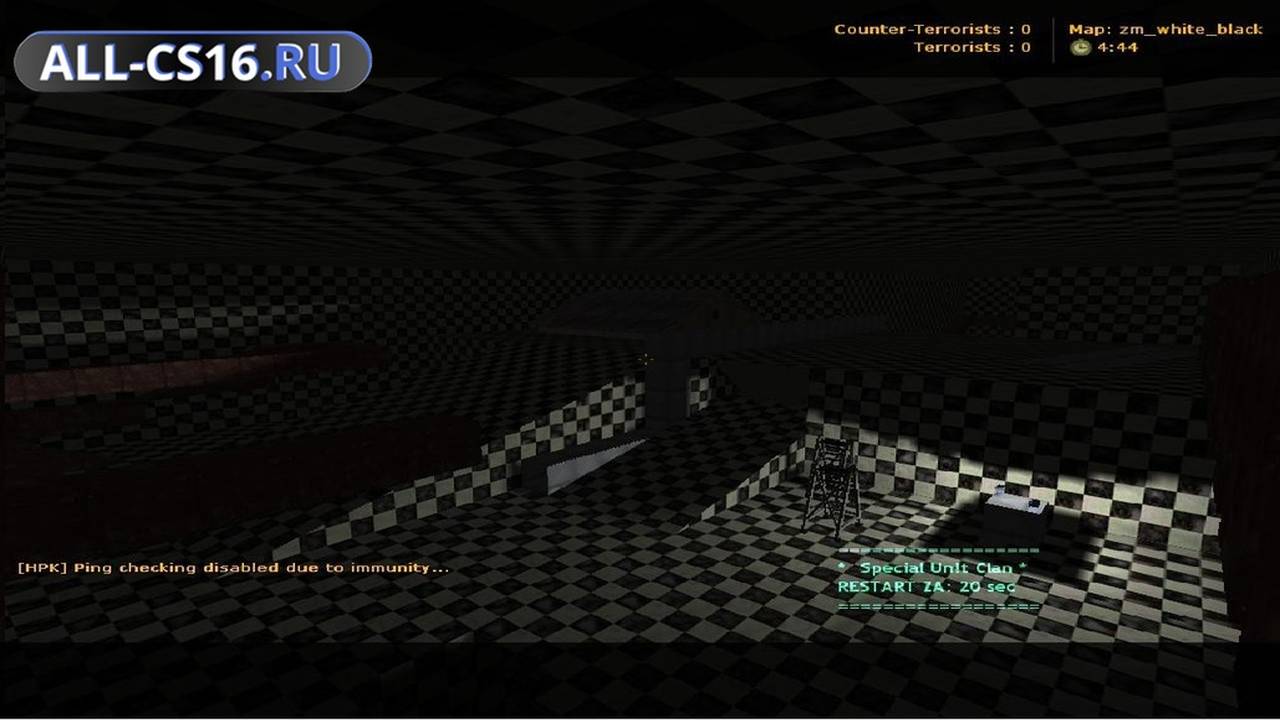 Карта «zm_white_black» для CS 1.6 для CS 1.6
