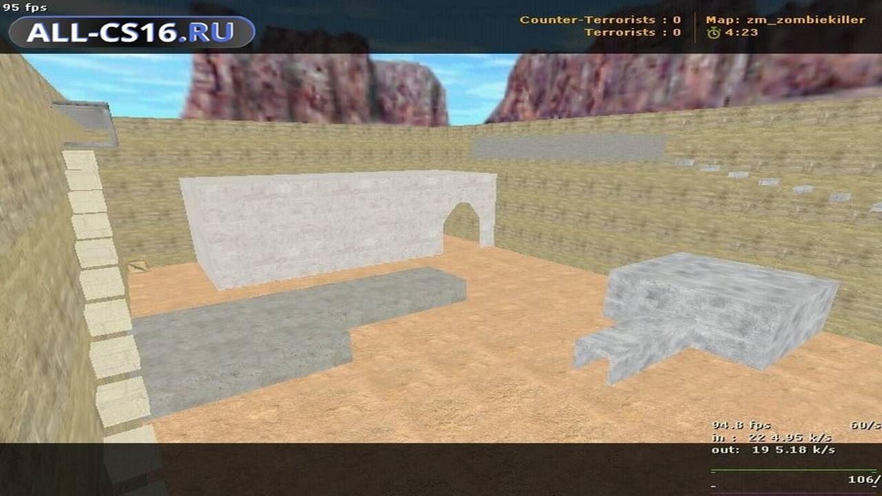 Карта «zm_zombiekiller» для CS 1.6 для CS 1.6