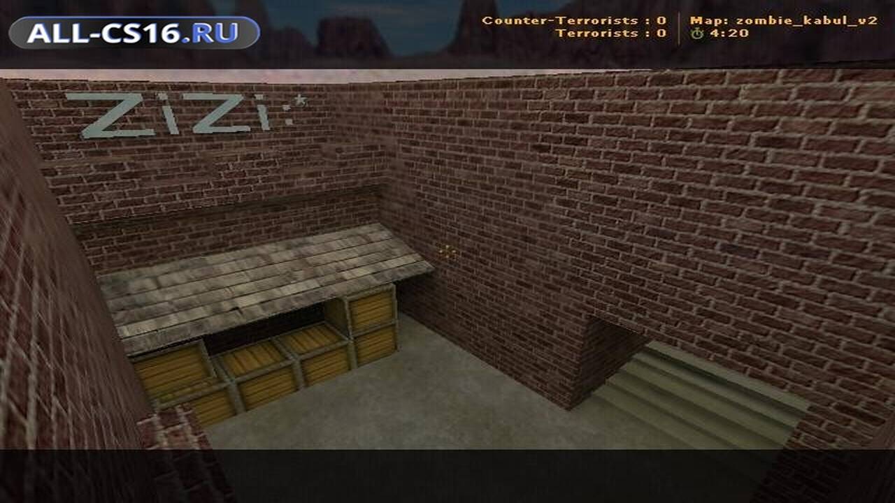 Карта «zombie_kabul_v2» для CS 1.6 для CS 1.6