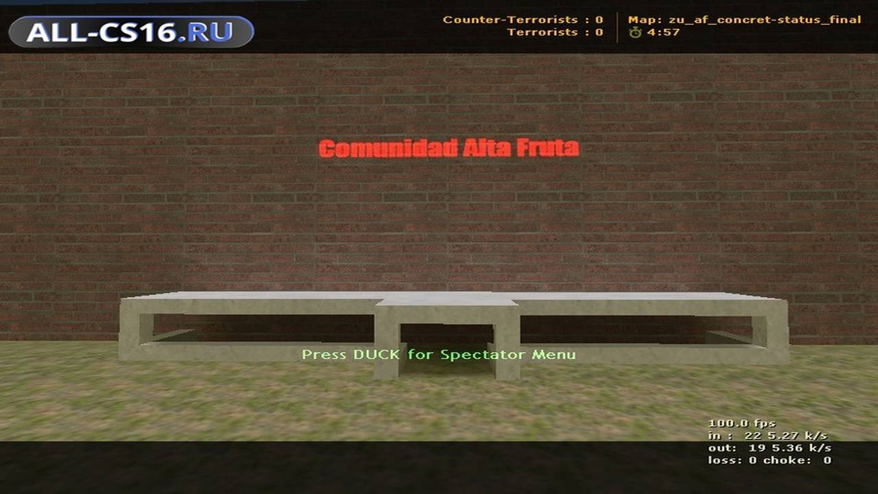 Карта «zu_af_concret-status_final» для CS 1.6 для CS 1.6
